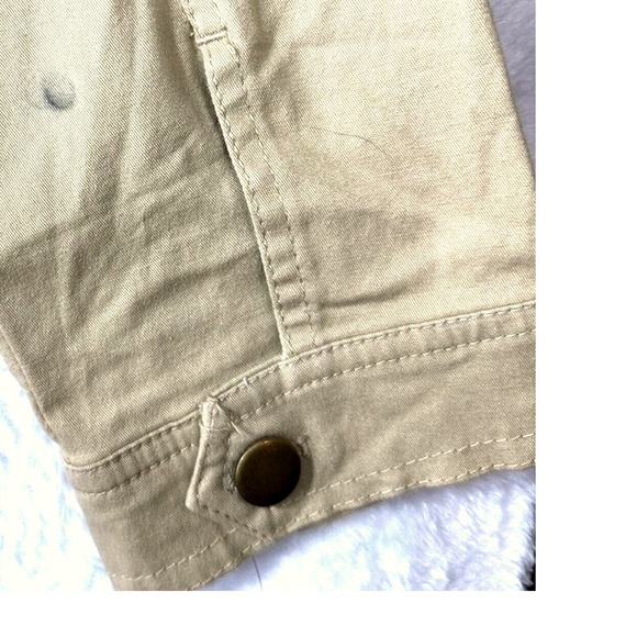 AMI Womens Jacket XL Khaki Vintage Braided Boho Cowgirl Western Aztec Y2K - Picture 5 of 9